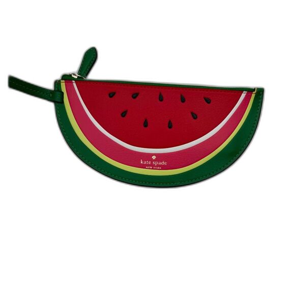 Kate Spade What A Melon Reversible Watermelon Tote Cream Green Multi - Picture 5 of 7